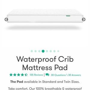 Newton Baby Waterproof Crib Mattress Pad- Never used.